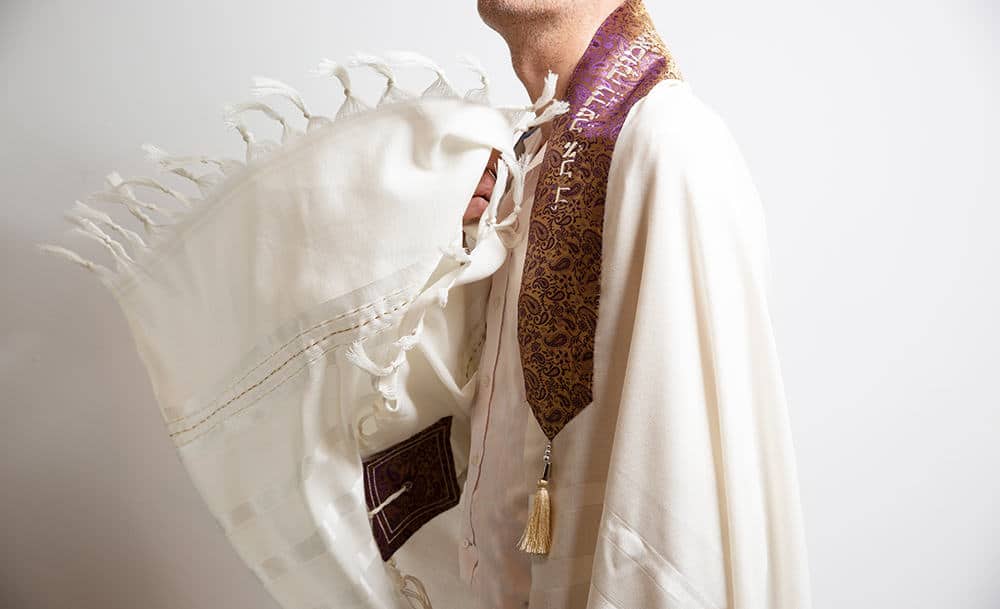 טלית מהודרת לחתן לחתונה דגם וארשתיך לי באמונה | ביתן המלכים