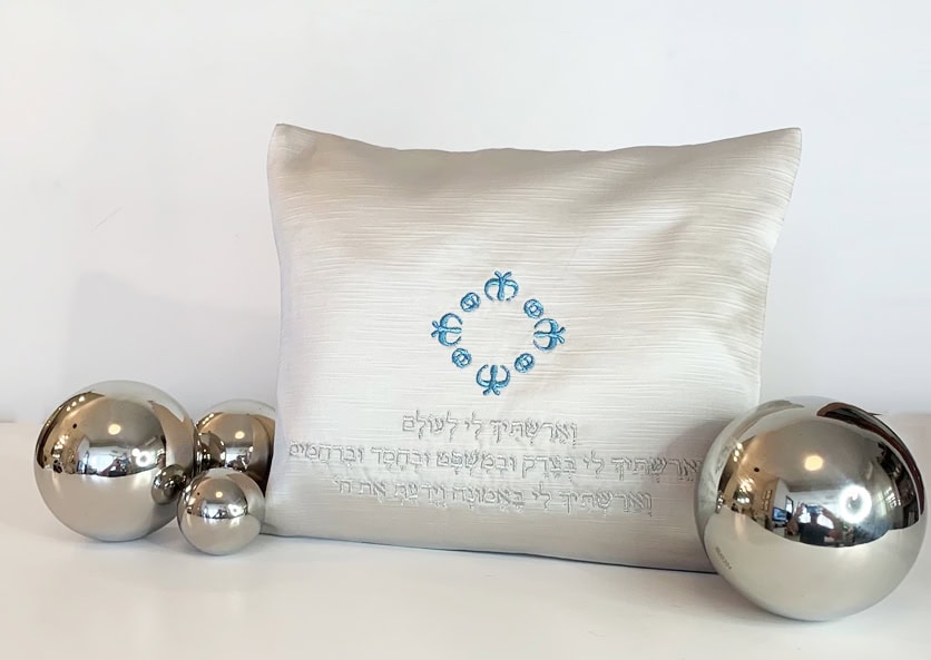 סט תיקים לטלית ותפילין וארשתיך לי דגם אבשלום - תיקים בעבודת יד | ביתן המלכים