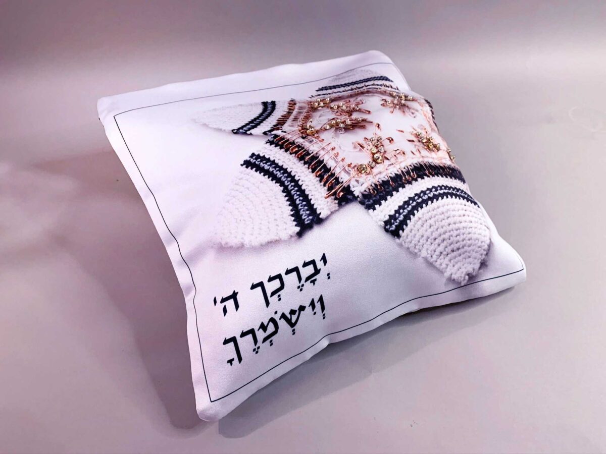 סט תיקים לטלית ותפילין דגם ברכת הכהנים - תצוגת בד וצבע - טליתות יוקרתיות בעבודת יד | ביתן המלכים