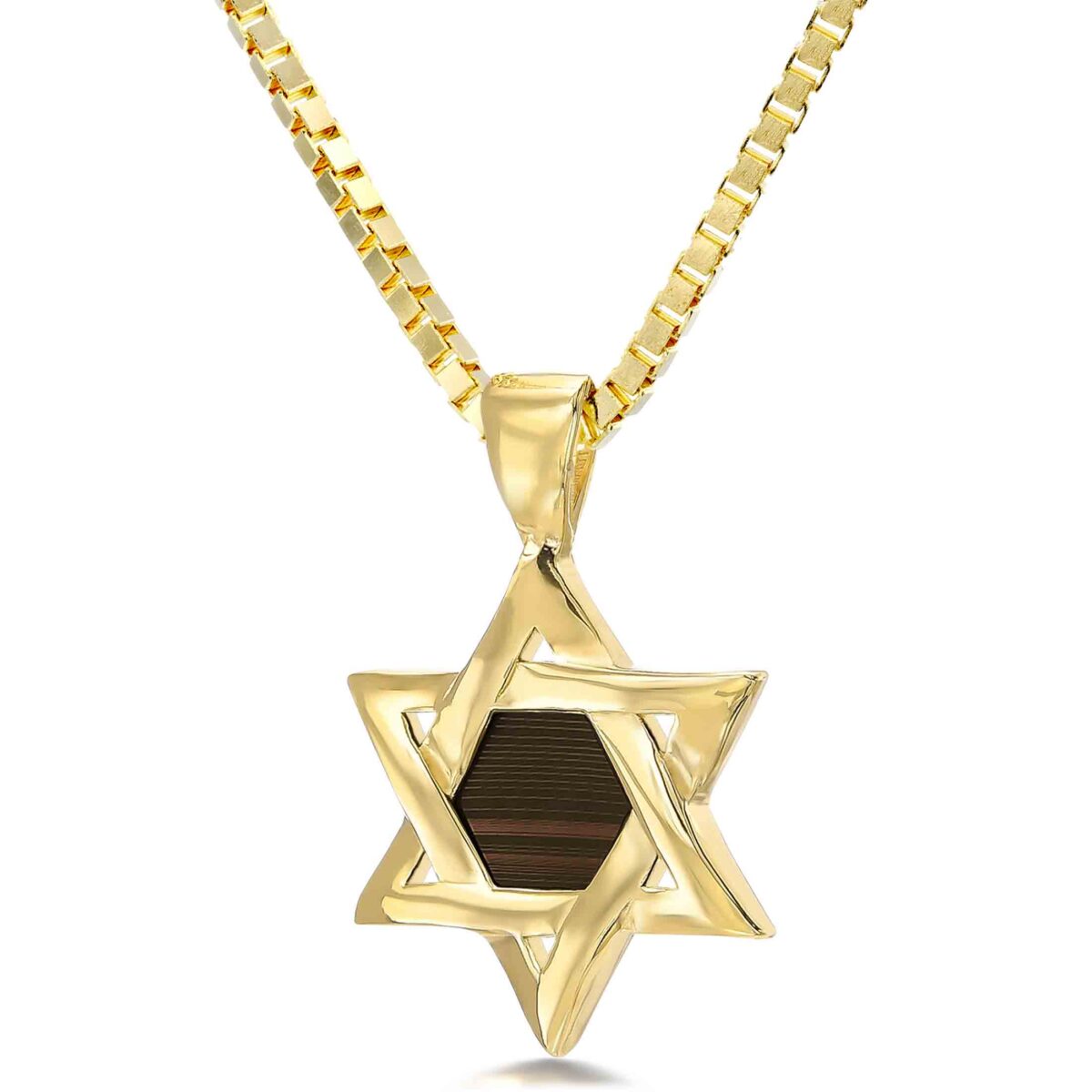 שרשרת מגן דוד ננו בייבל עם כל התנך דגם ישראלה - מבט נוסף - שרשראות לנשים בעיצוב אלגנטי | ביתן המלכים