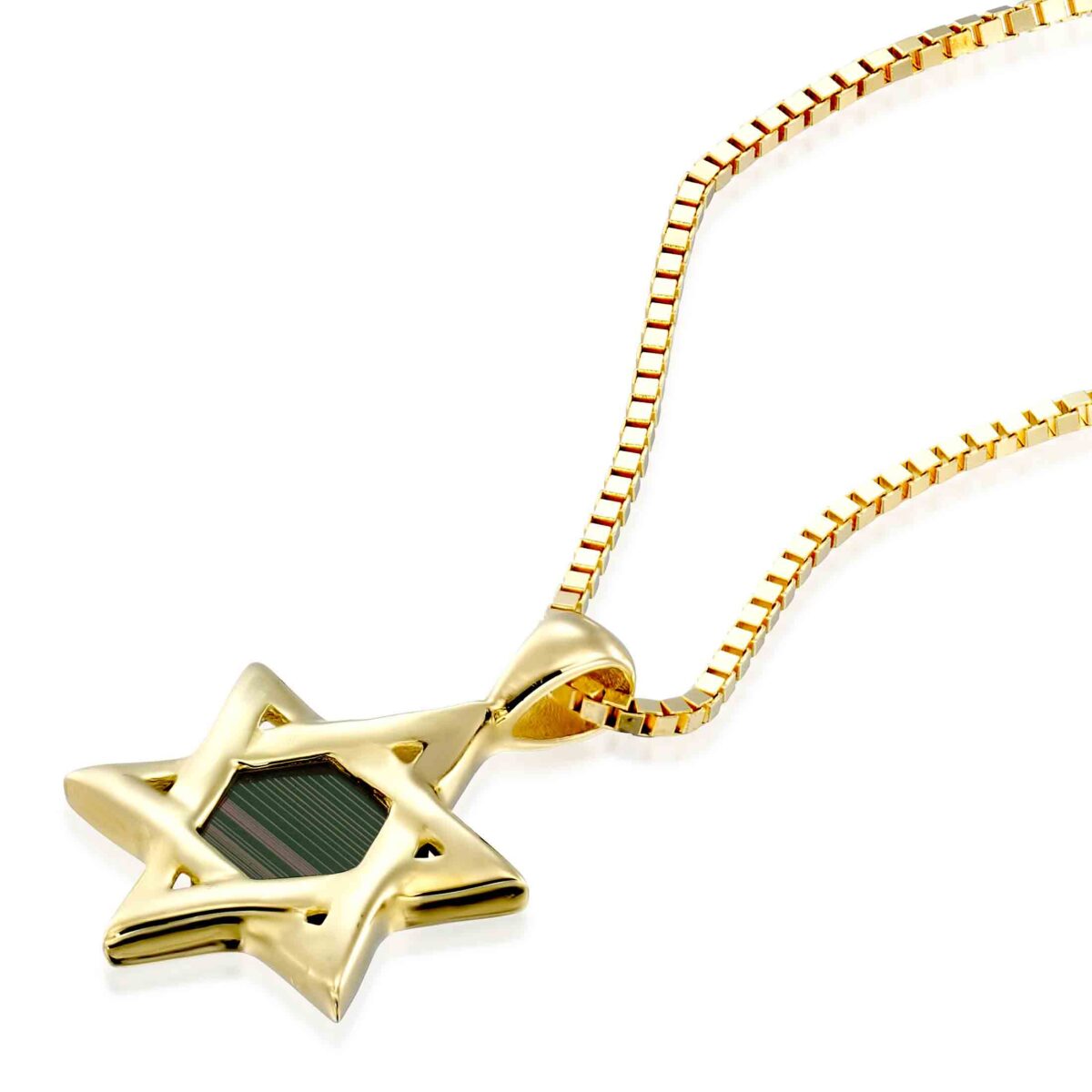 שרשרת מגן דוד ננו בייבל עם כל התנך דגם ישראלה - על הגוף - שרשראות לנשים בעיצוב אלגנטי | ביתן המלכים