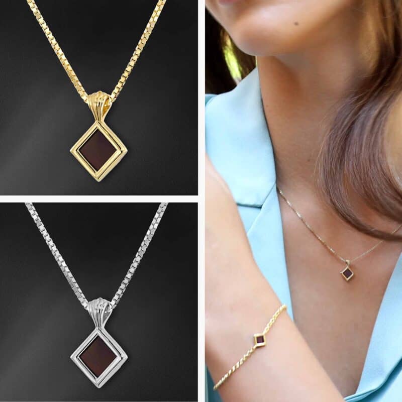 שרשרת יוקרתית לאישה עם התנך בפנים | שרשראות תנך לאישה | ביתן המלכים