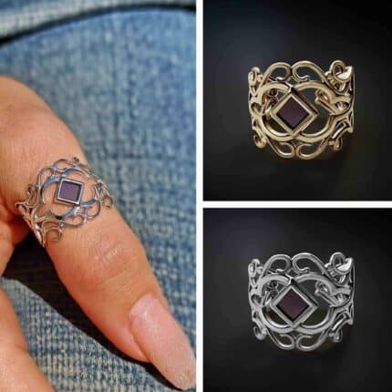 טבעת עם תנך לאישה דגם לילי | ביתן המלכים