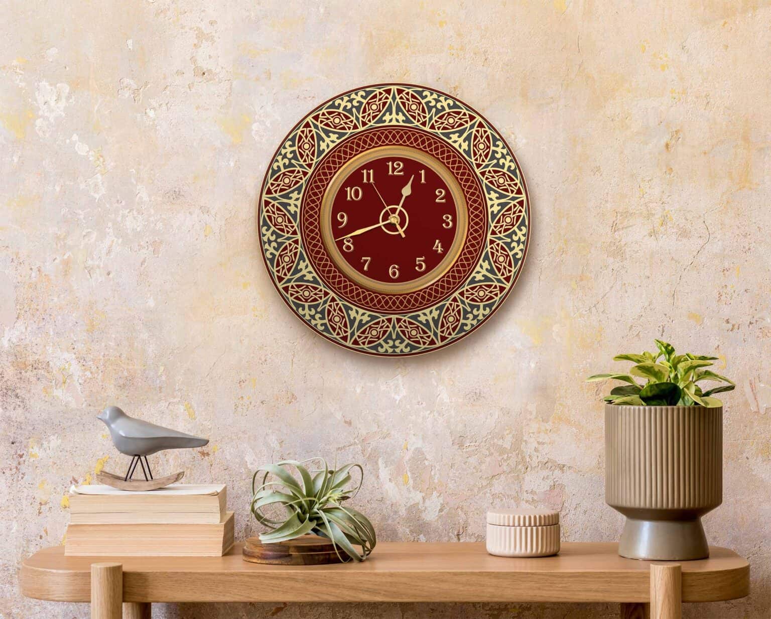 שעון קיר מעוצב לבית  דגם 2030 | שעוני קיר מעוצבים לבית מבית טיבה דזיין | ביתן המלכים