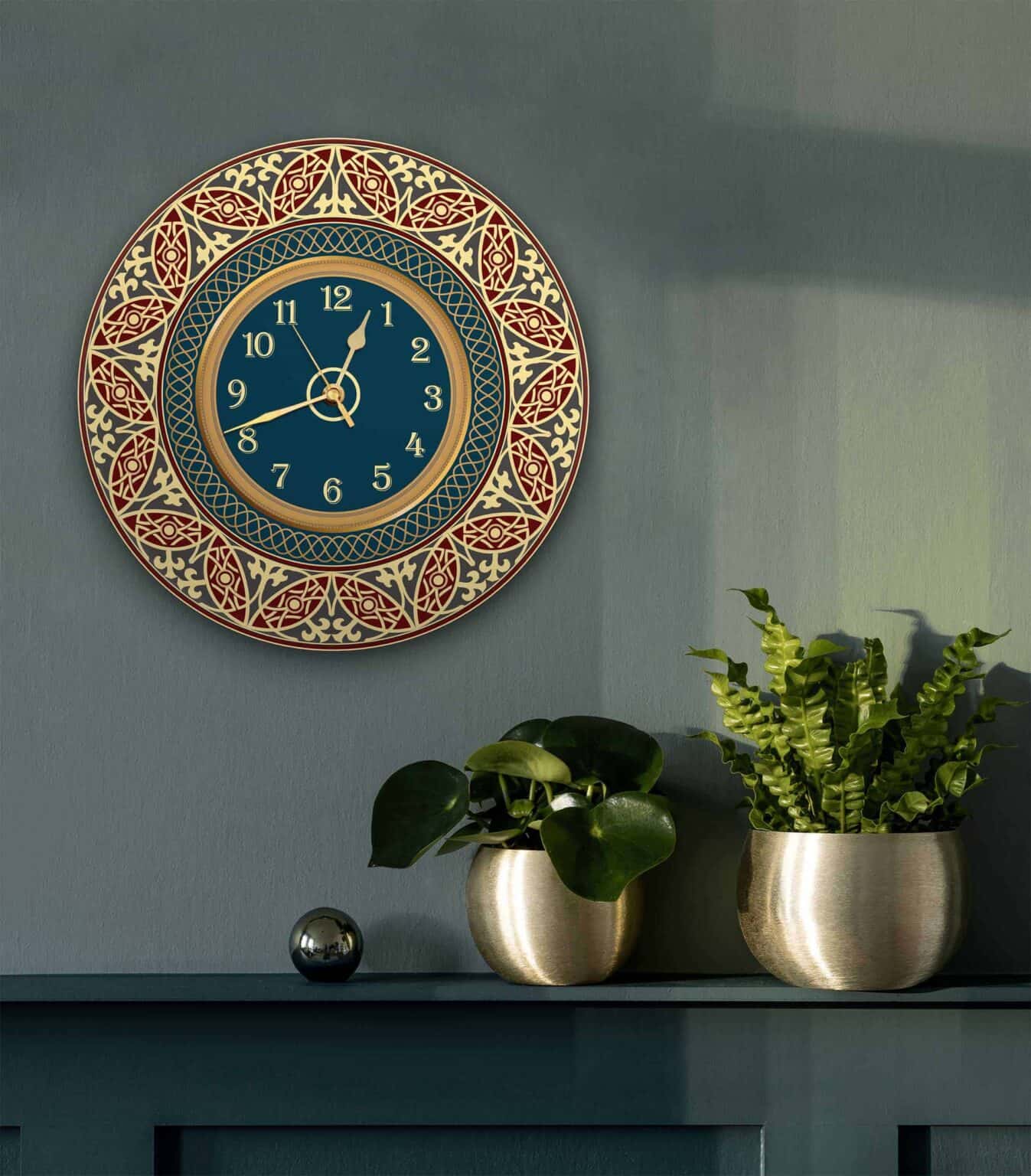 שעון קיר למטבח דגם  2031 | שעוני קיר מעוצבים לבית מבית טיבה דזיין | ביתן המלכים