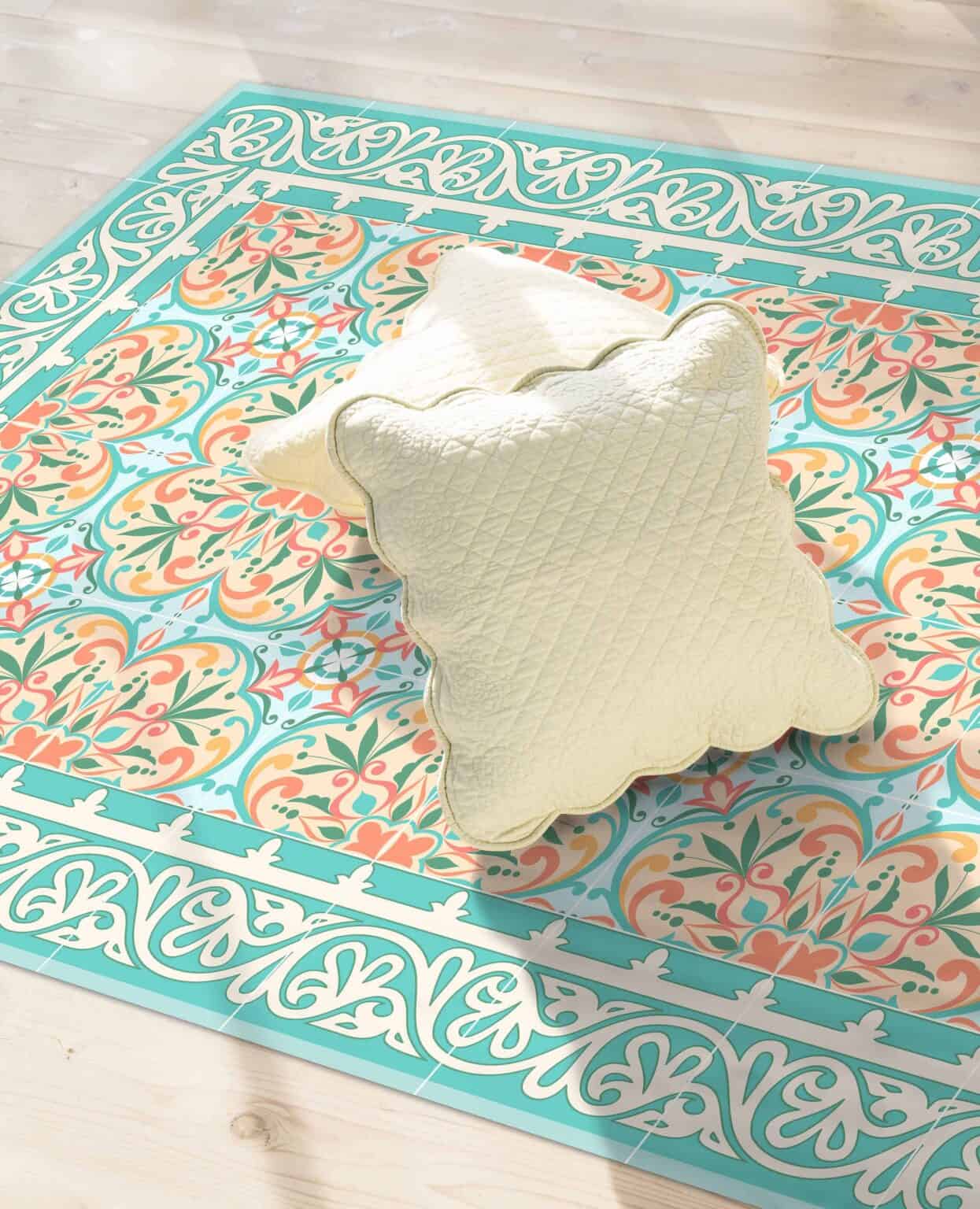 שטיח PVC איכותי ועמיד לבית דגם בוסתן איטלקי | ביתן המלכים