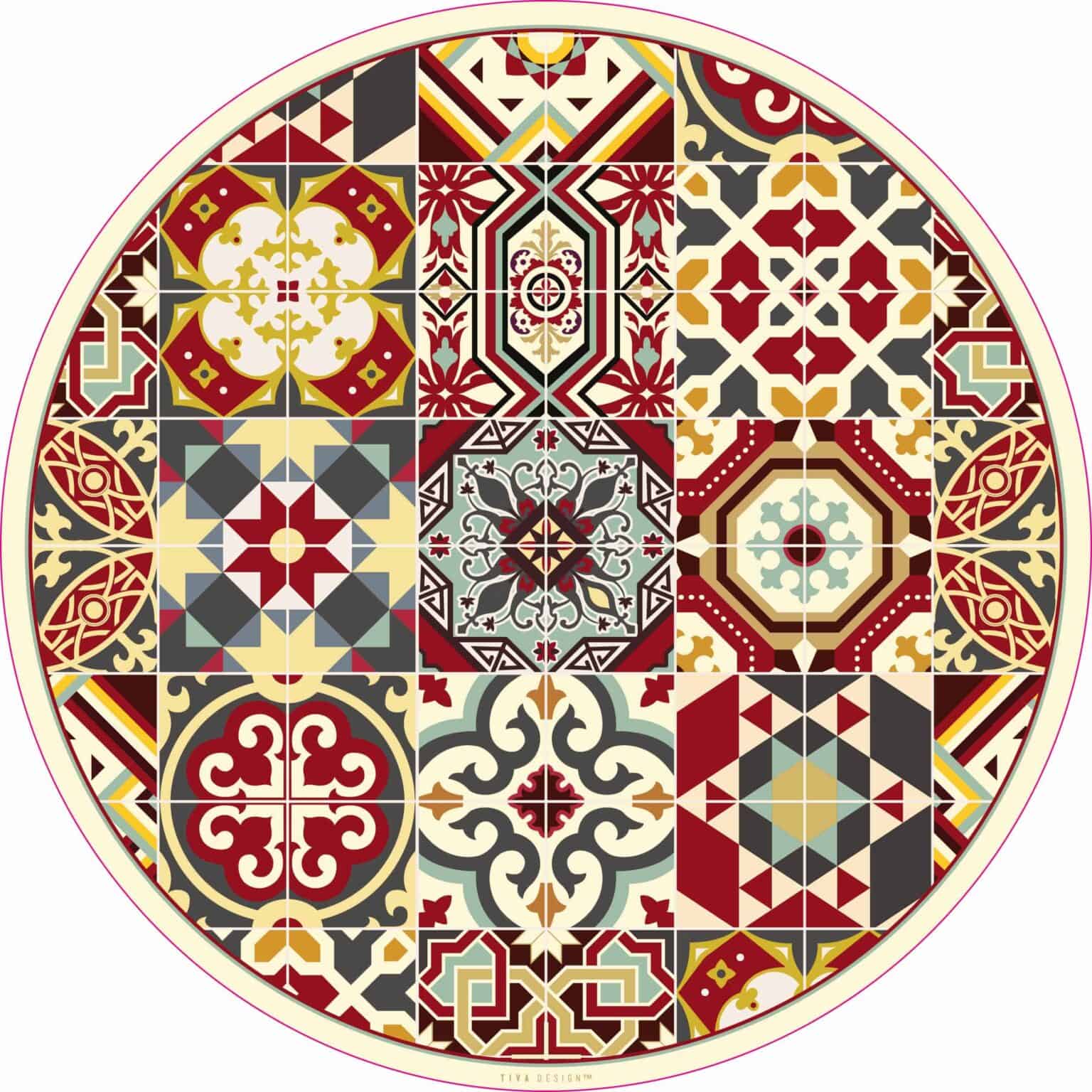 פלייסמנטים מעוצבים עגולים דגם ביזנטי 3273 | ביתן המלכים