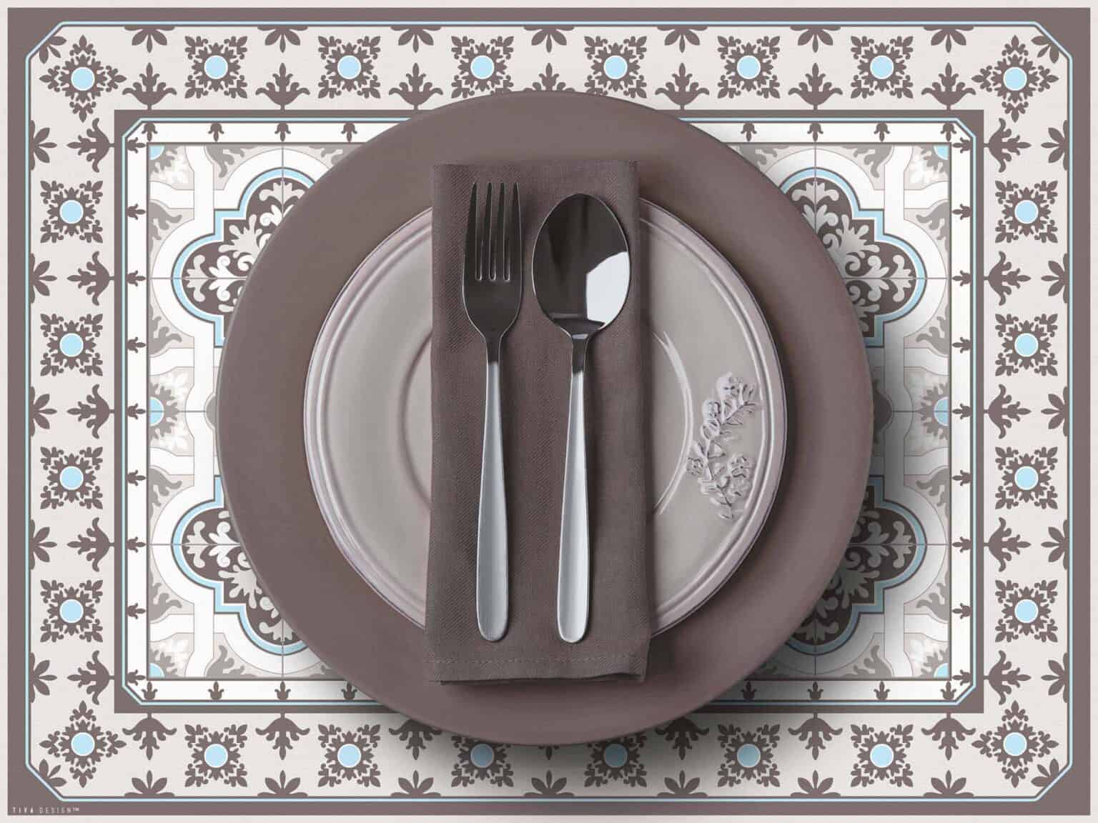 פלייסמנטים מעוצבים לשולחן דגם נווה צדק 3253 | ביתן המלכים