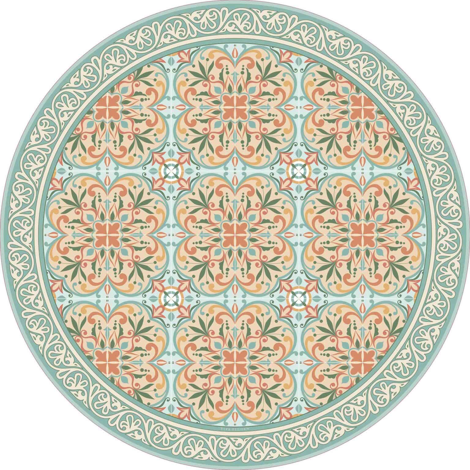 שטיח פי וי סי עגול לבית דגם בוסתן | ביתן המלכים