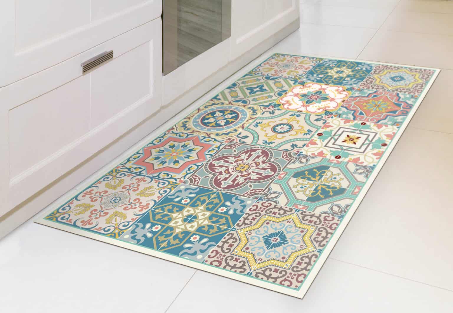 שטיח פי וי סי איכותי מעוצב דגם ונציה למטבח | ביתן המלכים