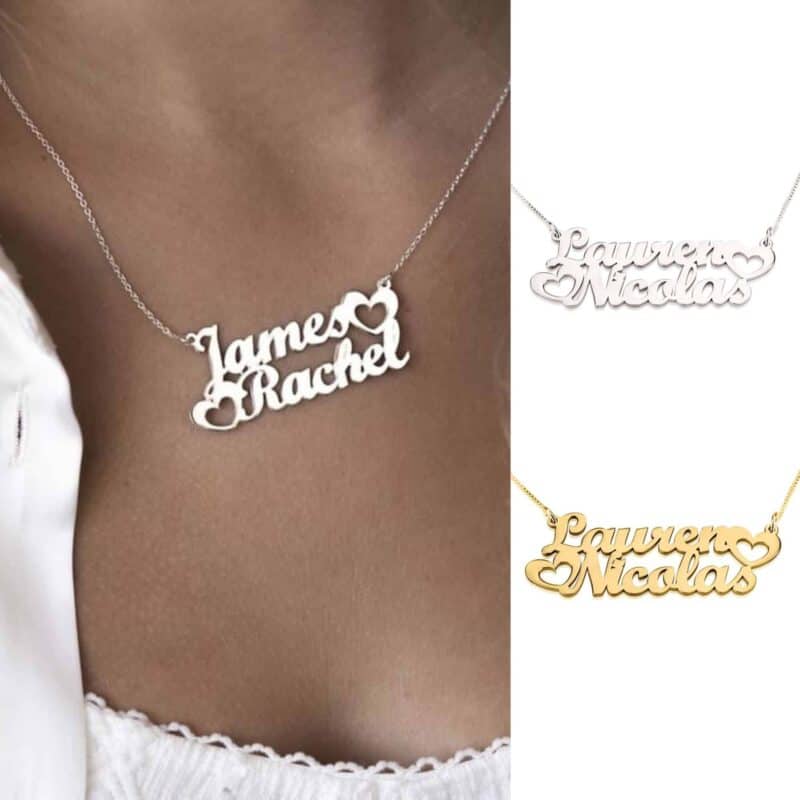 שרשרת עם שמות מזהב דגם SILVIA