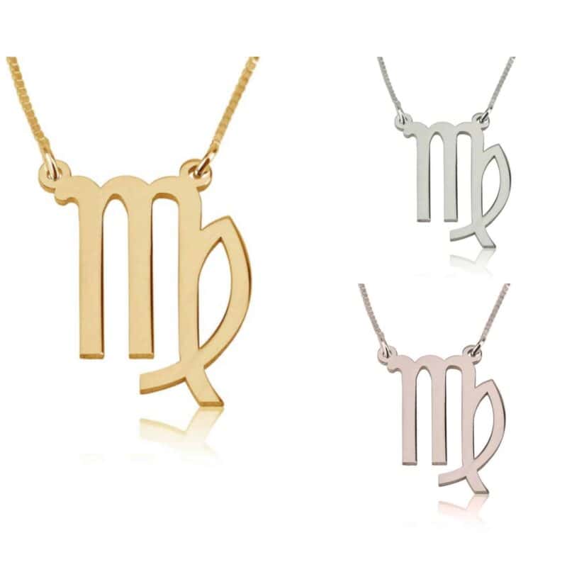 שרשרת מזלות עם סמל מזל בתולה