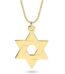 שרשרת מגן דוד מזהב 14 קראט בעיצוב מודרני דגם שלמה | ביתן המלכים