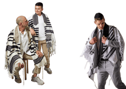 טליתות צמר מעוצבות בעבודת יד | ביתן המלכים