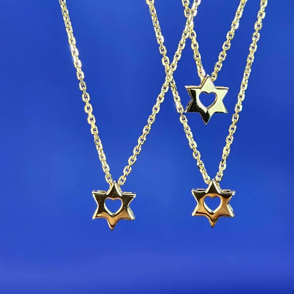 שרשרת מגן דוד קטן זהב 14K - בקופסת מתנה | ביתן המלכים