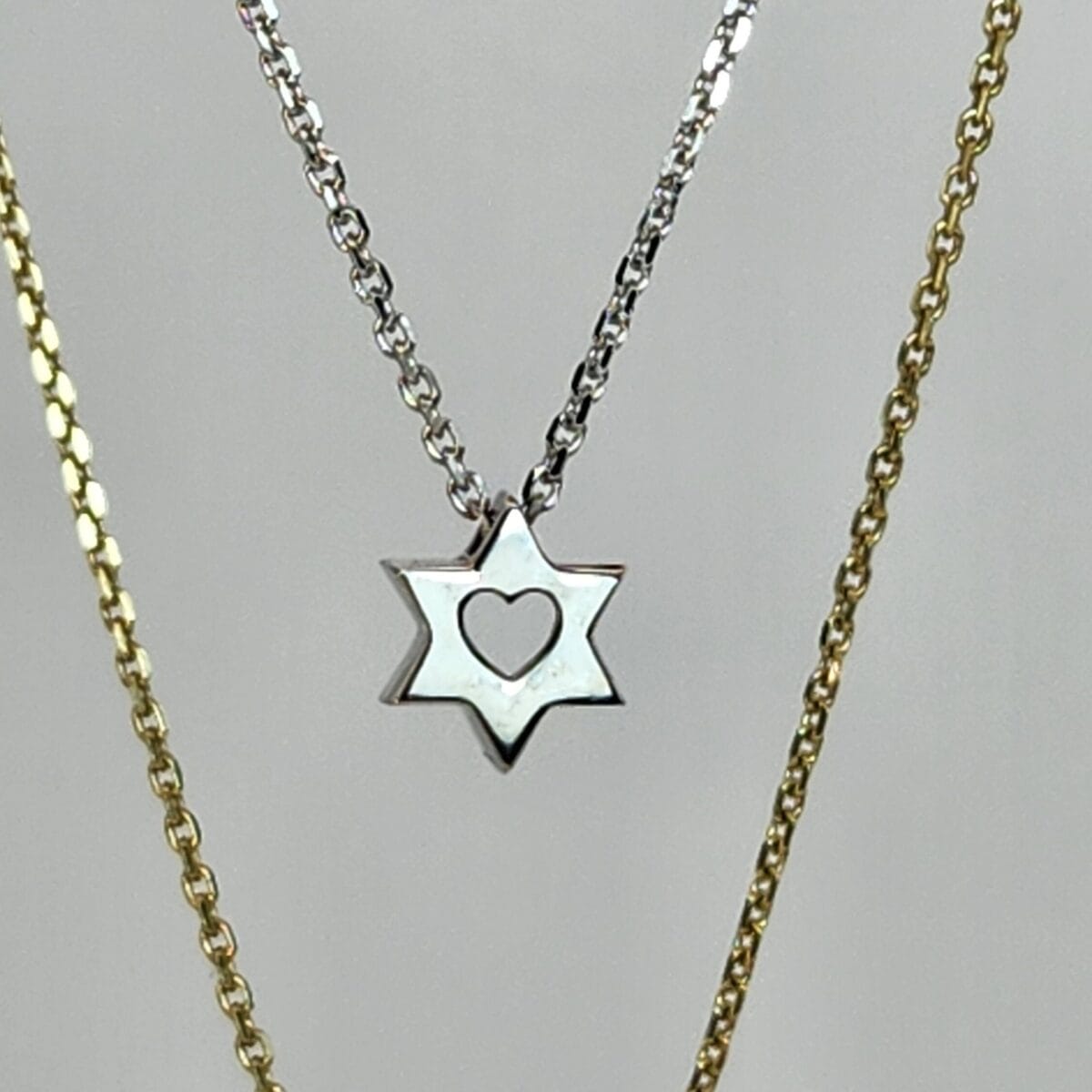 שרשרת מגן דוד קטן זהב 14K - פרטים ועיבוד | ביתן המלכים